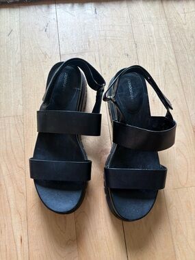 Cole Haan Black Women’s Sandals - Dual Strap Platform zero gravity